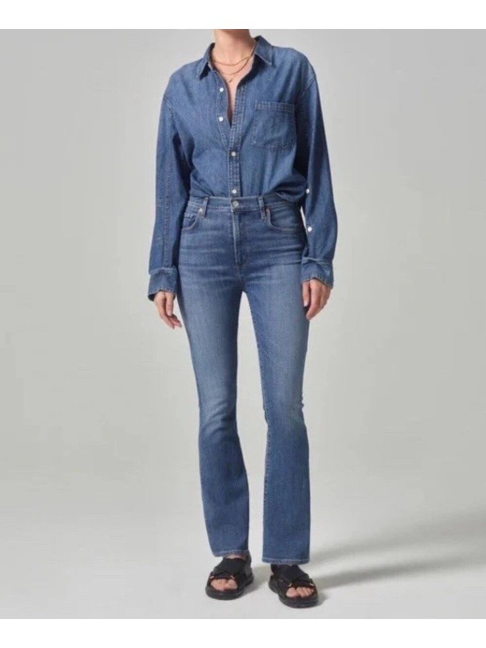 Citizens of Humanity Lilah Jeans Sz 28 High Rise Bootcut Flare Medium Wash Denim